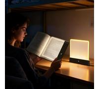 Lumière livre plat | Lumières livre pour lire la nuit | Lampe lecture livres LED intelligente | Lumières page livres | Clip transparent rechargeable l'éclairage nuit à intensité variable 3 couleurs