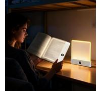 Lumière livre plat | Lumières livre pour lire la nuit | Lampe lecture livres LED intelligente | Lumières page livres | Clip transparent rechargeable l'éclairage nuit à intensité variable 3 couleurs
