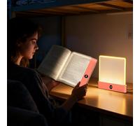 Lumière livre plat | Lumières livre pour lire la nuit | Lampe lecture livres LED intelligente | Lumières page livres | Clip transparent rechargeable l'éclairage nuit à intensité variable 3 couleurs