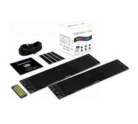 Lumière Lumineuse Animée For Les Yeux De Voiture For Pare-brise, Lampe Oculaire Colorée, Écran Doux For Vitres De Voiture, Affichage LED Des Yeux Maléfiques Du Diable For Pare-brise De Voiture(2 Pack,