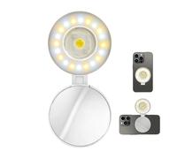 Lumière magnétique à selfie pour téléphone | Luminosité réglable rechargeable | Lumière de beauté pour selfie | pour femmes et hommes | Créateurs de contenu Vloggers Streamers en direct, voyageurs