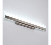 Lumière Miroir Salle de Bain, Lumière Avant Miroir LED Moderne avec Abat-jour Acrylique, Miroir Métal Nickel Éclairage D'armoire Lumière d'Image pour Hôtel Restaurant Chambre, Lumière Neutre 4000K