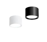 Lumière montée par lumière variable 5W 7W 9W12W 15W LED vers le bas AC86V ~ 265V plafonnier SMD LED éclairage à la maison plafonnier(Black,4000K)