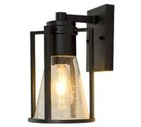 Lumière murale extérieur Lantern mural E27 Matte Black Garden Porch Bar Pathway Outdoor Termroping Wall Lampe Original Simple Decorative Light Pers personnalisé lampe extérieure Murale Fabriquée en