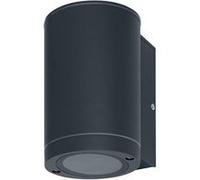 Lumière murale LEDVANDED LED pour 1x ampoules GU10 - lumière de conception pour l'extérieur - pour l'éclairage indirect à 1 face - en aluminium de haute qualité en gris foncé - mur de faisceau d'endur