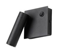 Lumière murale pour la chambre scandinave pour la chambre au lit de chambre à coucher moderne simple 3W LED de lecture murale avec un interrupteur de bouton 90 ° + 330 ° Rotation de lampe à lampe