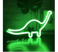 Lumière Néon LED Signe de Dinosaure en Forme de Décor Lumière,Décoration Murale pour Noël, Fête d'anniversaire, Chambre d'enfants