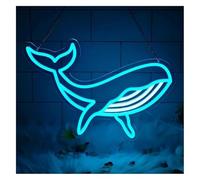 Lumière néon Néon Enseignes lumineuses Decor Néons Baleines Mignons Pour Chambre À Coucher