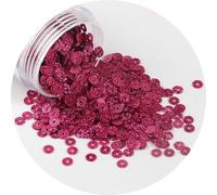 Lumière, Paillettes en vrac for couture, mariage, décoration, loisirs créatifs, scrapbooking et accessoires DIY (10 g)(28 Rose Red,3mm 3000pcs)