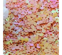 Lumière, Paillettes plates et rondes, idéales for la couture les accessoires de mariage(Orange,13mm 20g)