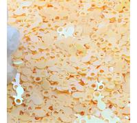 Lumière, Paillettes plates et rondes, idéales for la couture les accessoires de mariage(Yellow,13mm 20g)