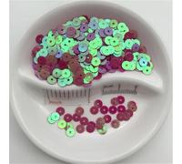 Lumière, Paillettes plates rondes de 8 mm, idéales for la couture, les loisirs créatifs, décoration mariage, robes, chaussures et bonnets(AB Fuchsia,6mm 720pcs)