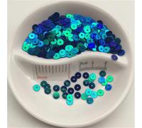 Lumière, Paillettes plates rondes de 8 mm, idéales for la couture, les loisirs créatifs, décoration mariage, robes, chaussures et bonnets(AB Black 321,6mm 720pcs)