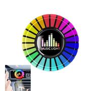 Lumière parfumée RVB avec contrôle du son, lampe rythmique de musique de voiture, désodorisant de voiture avec LED, lampe d'aromathérapie de voiture, lampe de ramassage du son, accessoires de parfum