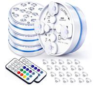 Lumiere Piscine Hors Sol 13 RGB LED Eclairage Piscine, Lumiere Spa avec Télécommande, IP68 Étanche Lampe Piscine pour Jardin