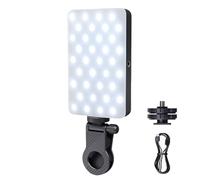 Lumière Portable À Selfie Rechargeable, Éclairage De Caméra De Téléphone, Lampe À Selfie D'ordinateur, Rechargeable Et Portable, Conception Compacte, 7.09x4.33x1.57 Poudas, Idéal pour Les