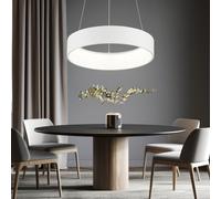 Lumière pour Salle à Manger Lampe Suspension Dimmable LED Anneau Blanc Hauteur
