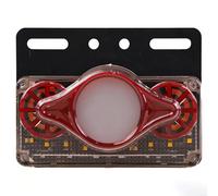 Lumière pour sol LED 24V 6 Perles Haute pour luminosité 250LM | Compatible 24V, camions et véhicules agricoles, étanchéité IP68, 6 LEDs puissantes, installation facile(Red)