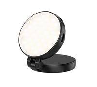 Lumière pour téléphone - Lampe de photographie magnétique portable LED - Éclairage de remplissage réglable pour selfie - Mini lumière vidéo rechargeable à intensité variable pour blogging de voyage
