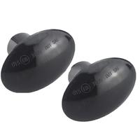 Lumière rétroviseur latéral Lampes Dynamiques Pour FIAT 500 500C 500L Pour Abarth 500 595 695 Feux Position Latéraux Voiture Clignotants Feux Garde-boue(Smoked black)