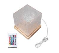 Lumière RGBW Veilleuse Colorée en Acrylique avec Effet Ondulation de l'eau Télécommande et Prise USB pour Maison Idéale Chambre Enfant Relaxation