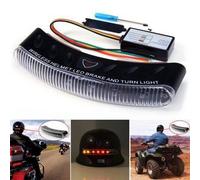 Lumière sans fil de clignotant de frein du casque LED de moto de 12V 8 LED