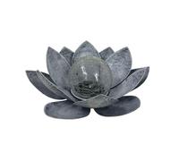 Lumière solaire décorative chaude en métal et verre, 22 cm, idéale pour décorer les jardins et les terrasses avec style.