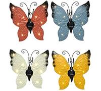 Lumière solaire en forme de papillon 17,8 x 6 x 4 cm Modèles assortis