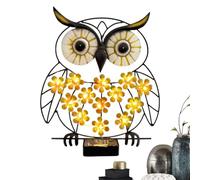 Lumière Solaire Extérieure Chouette Étanche - Décoration Métallique Résistante aux Intempéries | Lumière Solaire Extérieure Chouette de Jardin | pour Cour Pelouse Jardin Terrasse Porche