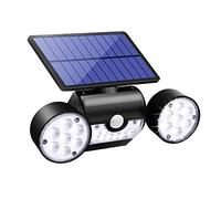 Lumiere Solaire Lampe Puissante LED Éclairage Sécurité Solaire Appliques Murales Spot Projecteur Exterieur Detecteur Mouvement 360 °IP65 étanche Patio Cour Pelouse Lampe Solaire Exterieur Jardin