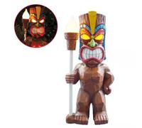 Lumière solaire LED Tiki, figurine totem solaire, ornements, lumière LED de jardin, décoration, artisanat pour véranda, pelouse, chemin