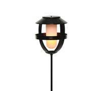 Lumière solaire Lumineo 898216 Noir Fer 63 cm Effet flamme Torche