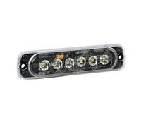 Lumière strobo multi-fonctions 6 LED, 12/24V - Blanc