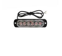 Lumière stroboscopique LED 12V-24V 6LED, 1 pièce, lumière stroboscopique for remorque de camion, lumières de voiture, avertissement d'urgence, Flash de danger(Always on red)