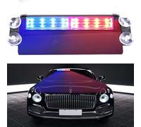 Lumière stroboscopique Pare-Brise LED lumière Clignotante d'urgence lumière d'avertissement stroboscopique Voiture Voiture/véhicule Sauvetage/Camion/véhicule d'ingénierie/Navire à Vapeur (Rouge Bleu)