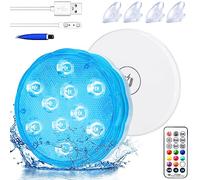 Lumière Submersible de LED,Magnétique/Ventouse,pour Spa Fontaine,1 Pc