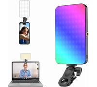 Lumiere Telephone Selfie Ring Light: 5000mah Lampe D'appoint Rechargeable À Rgb Pour Téléphone,Lampe Annulaire Pour Photo Réunions De Zoom,Tiktok,Vlog Photographie