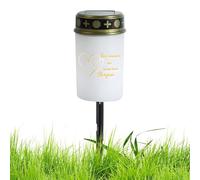 Lumière Tombale - Lampes de Pelouse,Lumière Commémorative LED à Piquet pour Allée Cimetière et Extérieur en Souvenir des Défunts