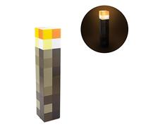 Lumière torche Minecraft - Officiellement licencié, 2 modes d'éclairage, Fonctionne à piles, Cadeau pour gamers