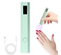 Lumière UV pour un seul ongle : lampe rechargeable de 0,63 pouces, stylo à affichage LED portable, mini séchoir avec réglage de minuterie | Lampe de séchage de colle sans fil profesio