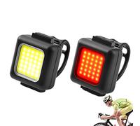 Lumiere Velo AV Ant et Arriere, Éclairage Velo A vant et Arrière, Lumiere Velo Ensemble Ajuste de 3 velocidades, Eclairage Velo pour Cyclysme VTT, VTC, Bicyclette, Longue Durée de Vie de la Batterie