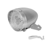 Lumière Vélo Avant Vintage - Lampe Retro 3 LED Argent Pile Éclairage Nuit Vélo Cuneary