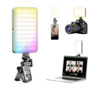 Lumiere Video, Rollei Mini Creator RGB Panneau LED Appareil Photo | Compatible avec Téléphone Camera Tablette Laptop, Selfie Light avec Batterie Intégrée, pour Zoom Webcam YouTube TikTok Vlog