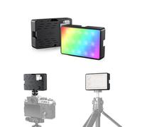 Lumière Vidéo RVB Magnétique JJC, Éclairage LED Portable pour Sony ZV-E10/ZV-1 II/ZV1F/A6400/A6600/A7C/A7SIII - 2500-8500K Couleurs 360° 24 Effets 2600mAh Rechargeable Panneau Lumineux Vlogging