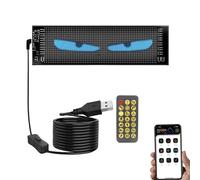 Lumière Yeux du Diable pour Voitures, Panneaux LED Flexibles programmables pour Voiture, Lampe œil du Diable RGB, écran Souple pour véhicule, Magasin, fête, Bar, hôtel