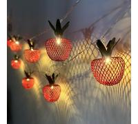 Lumières à Chaînes Solaires Extérieures, 4.5m 20LED Lumières de Fée de Pomme Lumière de Chaîne de Pomme Solaires Imperméables pour le Jardin (Warm White)