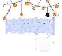 Lumières à cordes d'Halloween - Lumières à LED fantômes pour intérieur, décor d'Halloween pour la maison, atmosphère de fête effrayante, fonction de lampe suspendue facile, outil d'éclairage des vacan