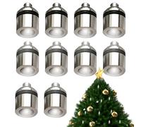 Lumières à LED miniatures, lumières de maison de poupée 10pcs Lumières LED miniatures blanches sans fil blanches pour la lampe à griffe pour chats fonctionnant de minuscules lumières pour l'artisanat