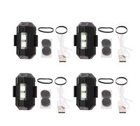 LumièRes Anti-Collision, 4 PièCes, 7 Modes De Couleurs, Led Clignotantes, Lampes De SéCurité Pour Drones, Motos, Vtt, VéLos