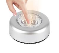 Lumières Attachées - Lumières Poussoirs à Coller Pour Placard, Lumières Lumières à Disque Led | Lampe à Pousser à Coller - Veilleuse Sans Fil, Veilleuse Led, Lumières à Robinet Poussoir éConomes